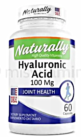 Hyaluronic Acid 100 mg – Naturally (60 cápsulas)