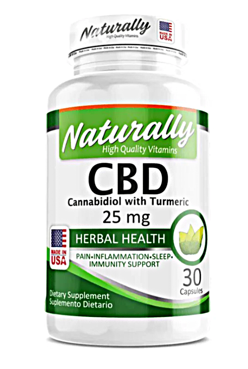 CBD 25 mg – Naturally (30 cápsulas)