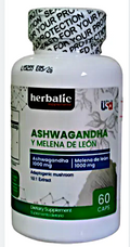 Ashwagandha + Melena de León – Herbalic (60 cápsulas)