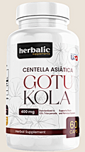 Centella Asiática 400 mg – Herbalic (60 cápsulas)