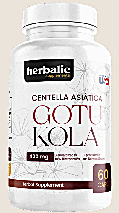 Centella Asiática 400 mg – Herbalic (60 cápsulas)
