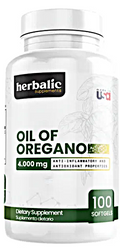 Aceite de Orégano 4 000 mg – Herbalic (100 cápsulas)