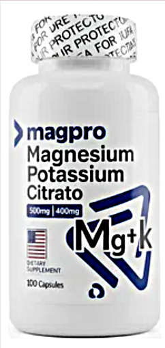 Magnesio 500 mg + Potasio 400 mg – Magpro (60 cápsulas)