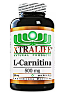 L-Carnitina 500 mg – Xtralife (60 cápsulas)