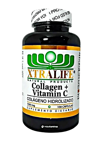 Colágeno + Vitamina C 1500 mg – Xtralife (60 cápsulas)