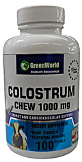 Colostrum Chew 1000 mg – GreenWorld (100 cápsulas)