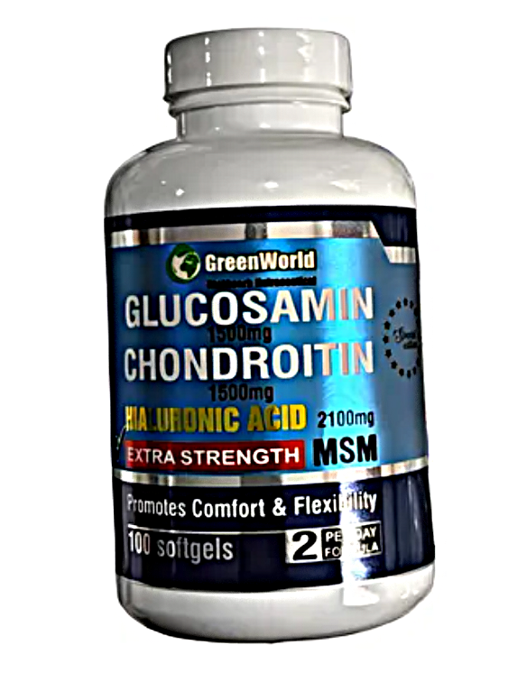 Glucosamine Chondroitin – GreenWorld (100 cápsulas)