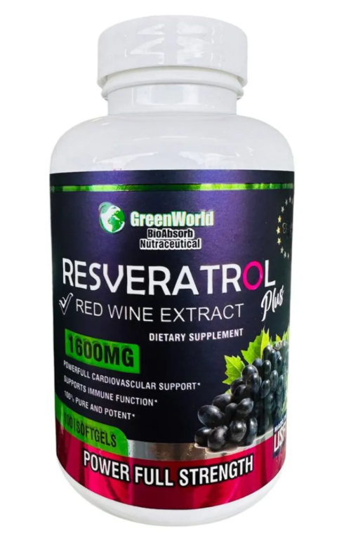 Resveratrol 100 mg – GreenWorld (100 cápsulas)