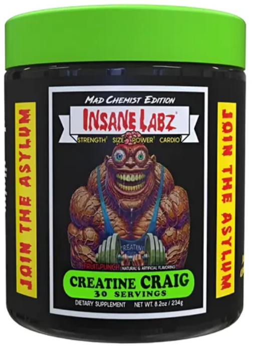 Creatine Craig – Insane Labz – 30 Servicios