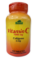 Vitamina C + Colágeno – Laboratorio Alfa (100 Cápsulas)