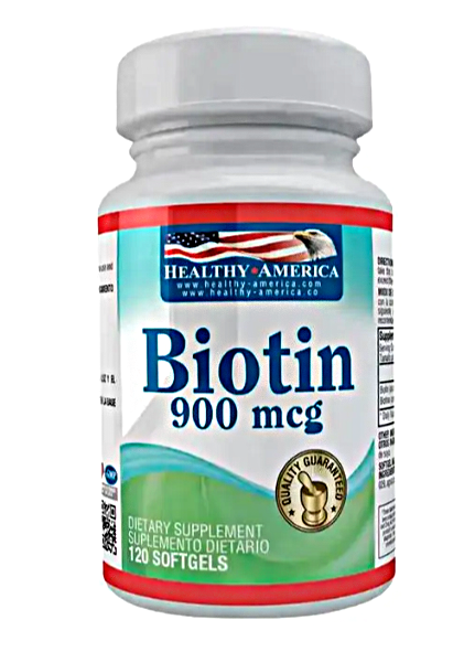 Biotin – Healthy America (120 Cápsulas)