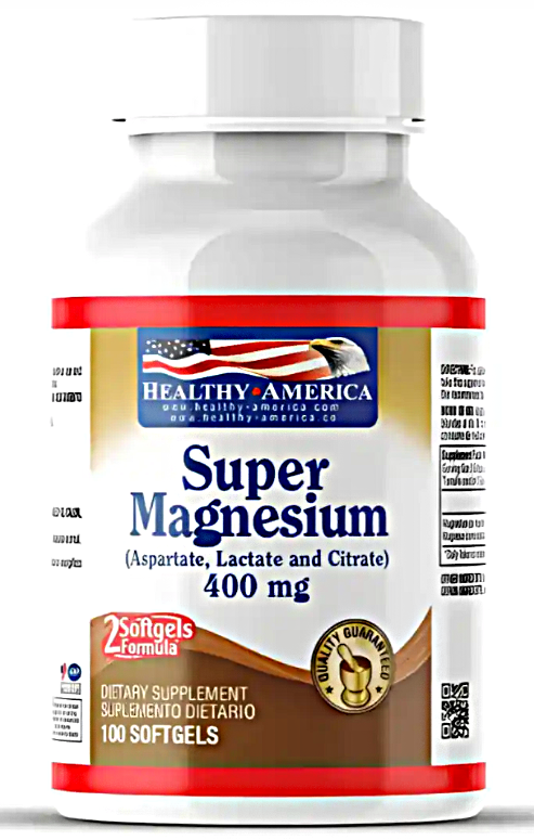 Super Magnesio – Healthy America (100 Cápsulas)
