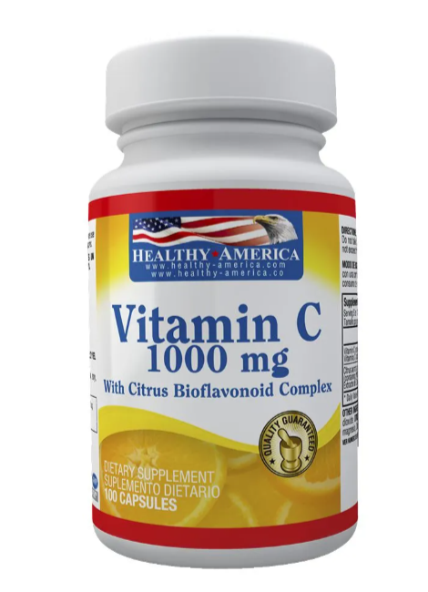 Vitamina C – Healthy America (100 Cápsulas)