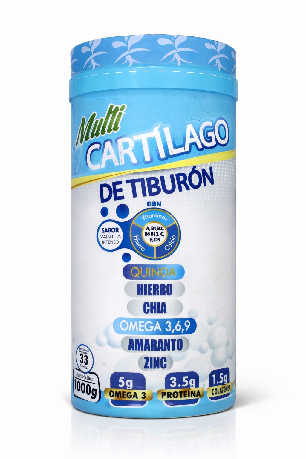 Cartílago de Tiburón – Laboratorio Multi – 1000 g