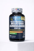 Super Magnesio + Melatonina + Ashwagandha – GreenWorld (100 cápsulas)